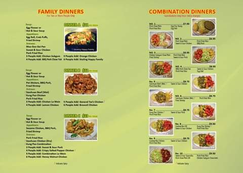 Happy Family Restaurant Menu