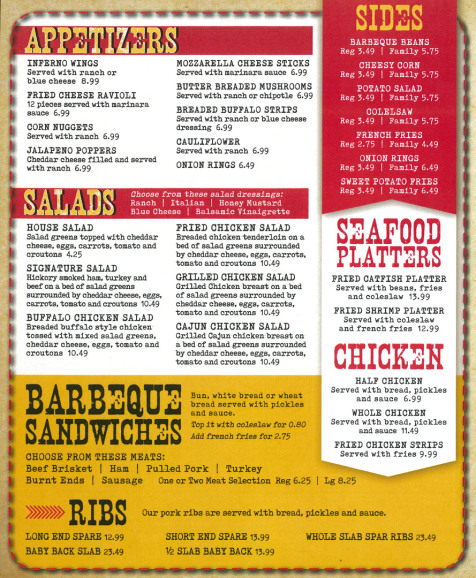 Smokebox BBQ Menu